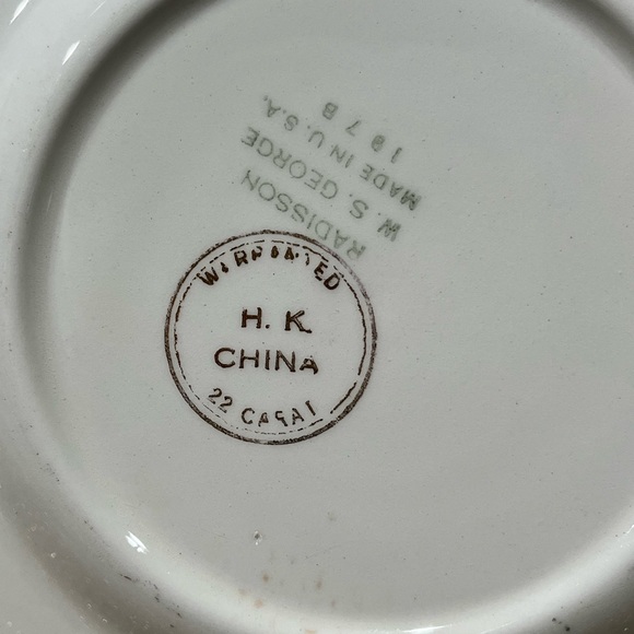 WS George Radisson Gold Gilt Edge Bread and Butter Plate - Picture 7 of 9